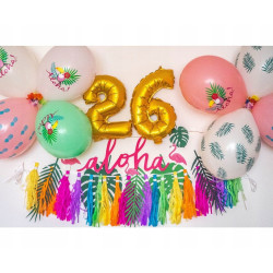 BALON CYFRA 2 ZŁOTA 35cm
