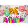 BALON CYFRA 2 ZŁOTA 35cm