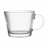 Szklany kubek do kawy i herbaty szklanka z uchem Selena 370 ml 6szt