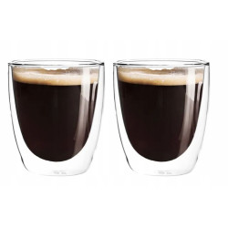 Szklanki termiczne 300 ml 2 szt. do kawy i herbaty z podwójnymi ściankami