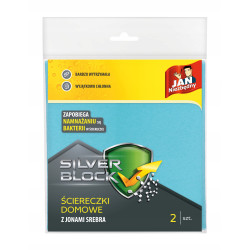 JAN NIEZBĘDNY ŚCIERECZKI DOMOWE 2 sztuki SILVER BLACK