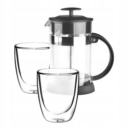Zaparzacz do kawy herbaty French Press i szklanki termiczne Altom Design