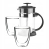 Zaparzacz do kawy herbaty French Press i szklanki termiczne Altom Design
