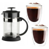 Zaparzacz do kawy herbaty French Press i szklanki termiczne Altom Design