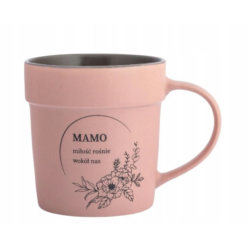 Kubek PREZENT DLA MAMY do kawy porcelanowy Altom Design Dzień Matki 460 ml
