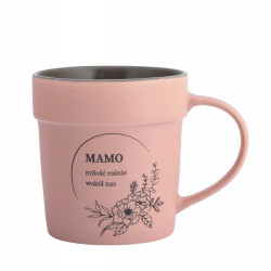 Kubek PREZENT DLA MAMY do kawy porcelanowy Altom Design Dzień Matki 460 ml