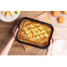 FORMA TORTOWNICA PROSTOKĄTNA 340X240CM NON-STICK CZARNA
