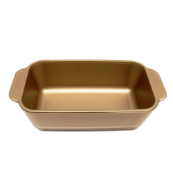 Keksówka Altom Design Noble 1,5L szkło złoto-brązowa non-stick do 240°C