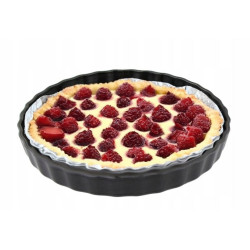 Forma do tarty Valdinox 27 cm szkło czarne non-stick BPA Free do 240°C