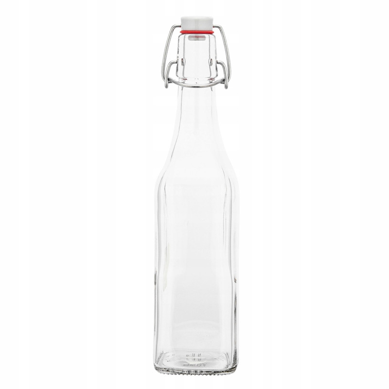 SPIŻARNIA PANI DOMU BUTELKA KWADRATOWA Z KLIPSEM 1000ML