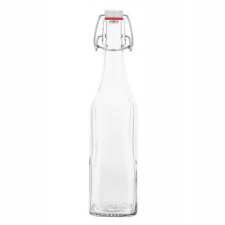 SPIŻARNIA PANI DOMU BUTELKA KWADRATOWA Z KLIPSEM 1000ML