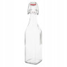 SPIŻARNIA PANI DOMU BUTELKA KWADRATOWA Z KLIPSEM 1000ML