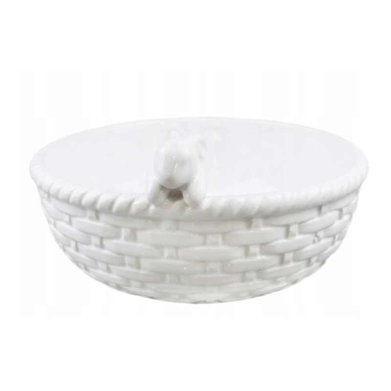 Salaterka Wielkanocna z Zajączkiem - Porcelana 21 cm, Dekoracja Stołu