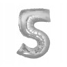 BALON FOLIOWY 5 35CM SREBRNA
