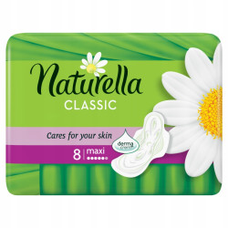 Naturella, Classic Maxi, Podpaski ze skrzydełkami, 8 szt