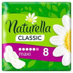 Naturella, Classic Maxi, Podpaski ze skrzydełkami, 8 szt