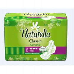 Naturella, Classic Maxi, Podpaski ze skrzydełkami, 8 szt