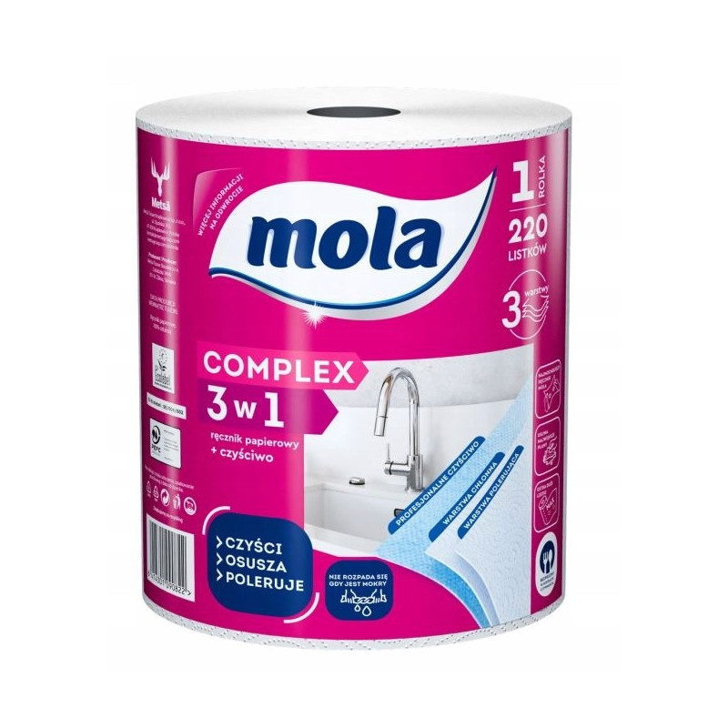 Ręcznik papierowy z czyściwem Complex Mega 3w1 MOLA