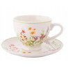 Filiżanka ze spodkiem porcelanowa Przebudzenie Natury 220 ml KWIATY