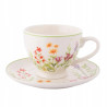 Filiżanka ze spodkiem porcelanowa Przebudzenie Natury 220 ml KWIATY