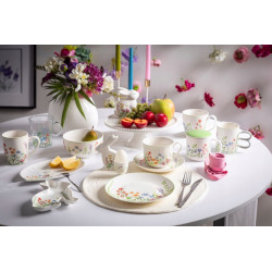 Filiżanka ze spodkiem porcelanowa Przebudzenie Natury 220 ml KWIATY