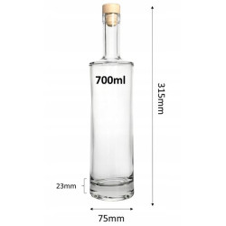 Butelka szklana z korkiem Altom Design 700 ml NA NALEWKI SOK WINO
