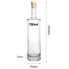 Butelka szklana z korkiem Altom Design 700 ml NA NALEWKI SOK WINO