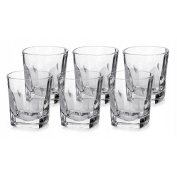 Szklanki do whisky Altom Design Stephanie Optic 280 ml komplet 6 szt.