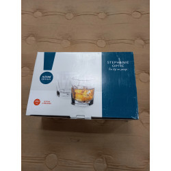 Szklanki do whisky Altom Design Stephanie Optic 280 ml komplet 6 szt.