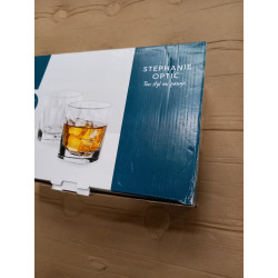 Szklanki do whisky Altom Design Stephanie Optic 280 ml komplet 6 szt.