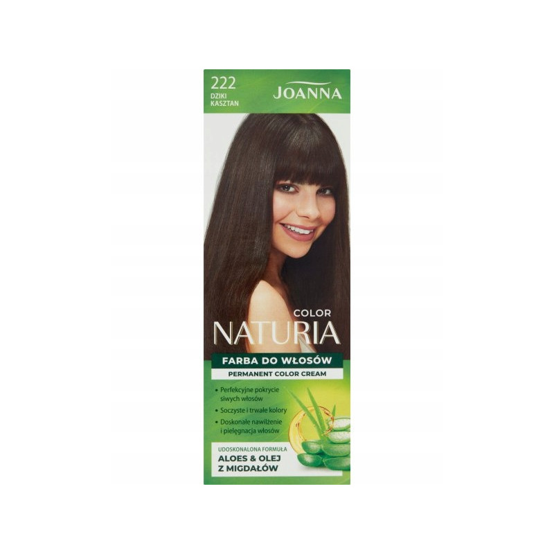 JOANNA NATURIA COLOR FARBA DO WŁOSÓW DZIKI KASZTAN 222