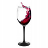 KOMPLET 6 KIELISZKÓW WINO CZERWONE 330ML CZARNA NÓŻKA ONYX