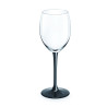 KOMPLET 6 KIELISZKÓW WINO CZERWONE 330ML CZARNA NÓŻKA ONYX
