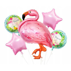 BALONY FOLIOWE ZESTAW 5 SZT FLAMING