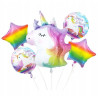 BALONY FOLIOWE 5SZT JEDNOROŻEC