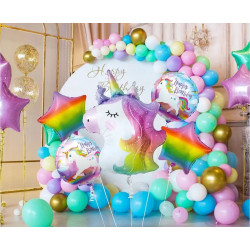 BALONY FOLIOWE 5SZT JEDNOROŻEC