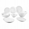 Serwis obiadowy porcelana na 6 osób MariaPaula Moderna Biała 24 el.
