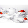 Serwis obiadowy porcelana na 6 osób MariaPaula Moderna Biała 24 el.