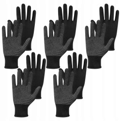 Rękawice robocze rękawiczki mocne ochronne antypoślizgowe materiałowe 5 par