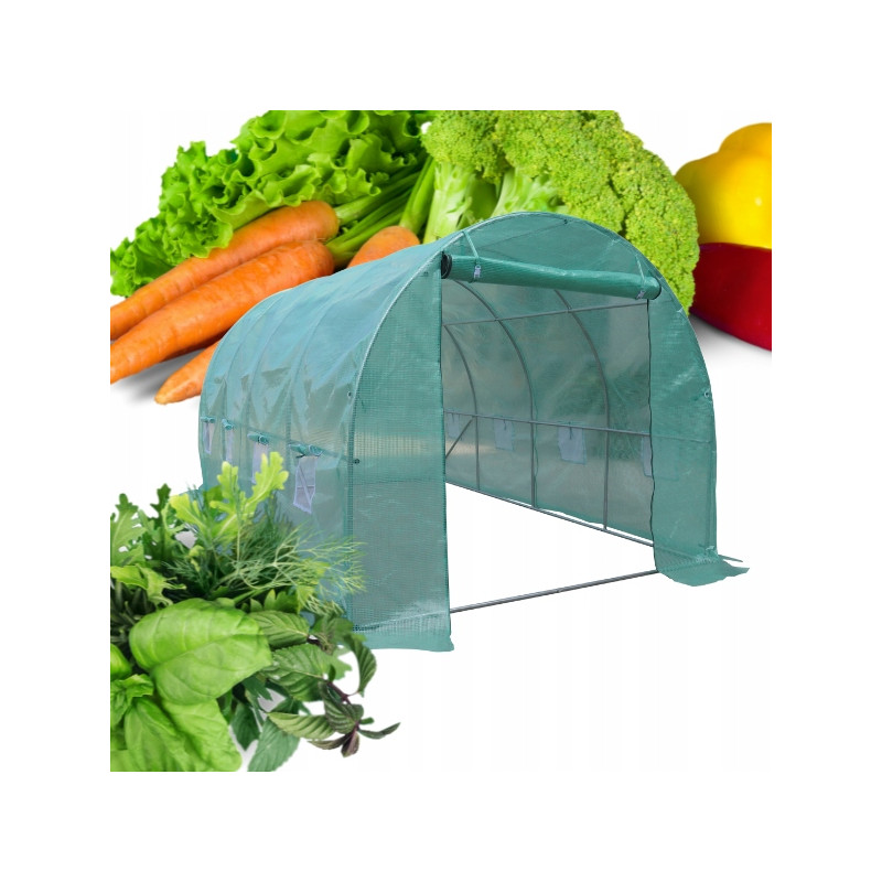 TUNEL FOLIOWY Ogrodowy Szklarnia Folia AGRO 4x2,5m VERDENIA