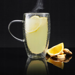 Komplet 2 szklanek termicznych z uchem 450 ml Bubble AMBITION