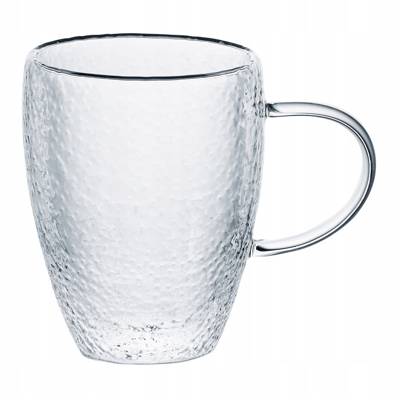 Komplet 2 szklanek termicznych z uchem 350 ml Bubble AMBITION
