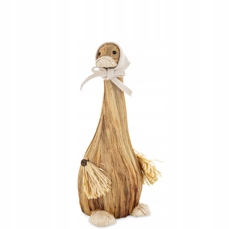 FIGURKA KACZKA 38cm natura natural lekka
