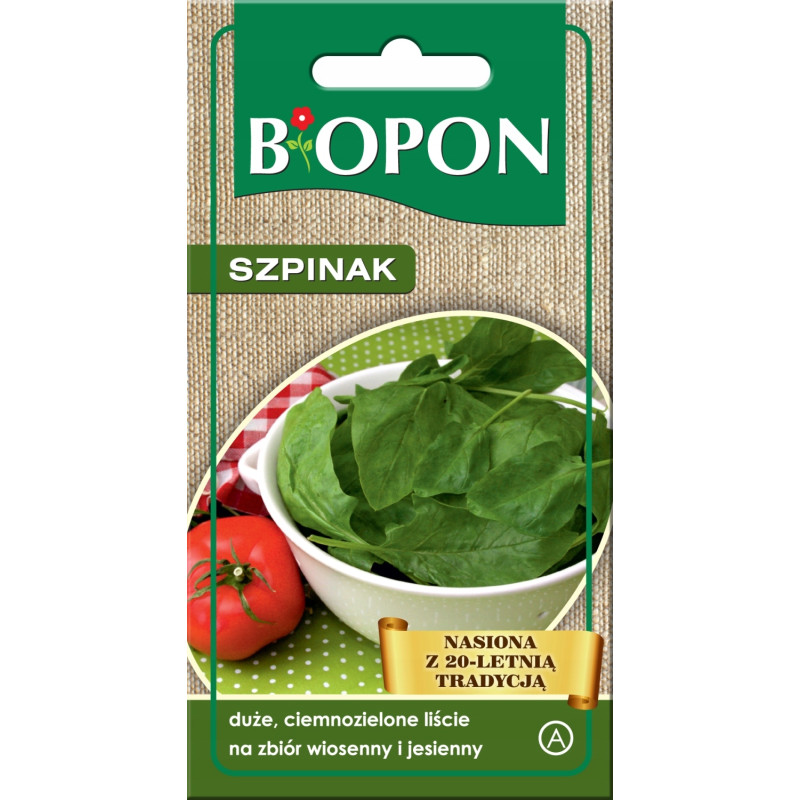 BIOPON nasiona Szpinak na zbiór wiosenny i jesienny 10 g