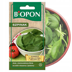 BIOPON nasiona Szpinak na zbiór wiosenny i jesienny 10 g
