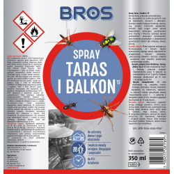Spray na owady taras i balkon Bros 350 ml