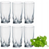BOHEMIA QUADRO SZKLANKI 350ML 6 SZT WODA SOK WHISKY KRYSZTAŁOWE WYSOKIE