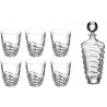 Zestaw do Whisky Bohemia Wave Karafka 6 Szklanek Kryształowe Szkło 750 ml