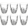 Zestaw do Whisky Bohemia Wave Karafka 6 Szklanek Kryształowe Szkło 750 ml