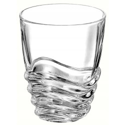 Zestaw do Whisky Bohemia Wave Karafka 6 Szklanek Kryształowe Szkło 750 ml